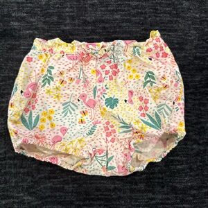H&M Pink and Green Flamingo Print Diaper Cover